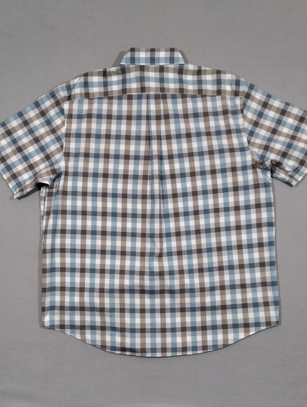 Roundtree & Yorke Button Up Men's XL Short Sleeve Gold Label Non Iron Polo Shirt - Picture 6 of 6
